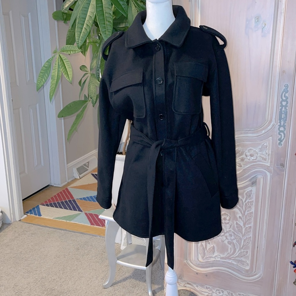 7 for all mankind Belted Peacoat
